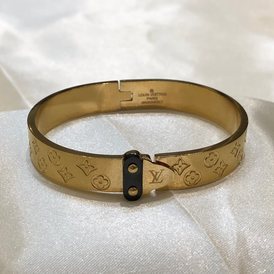 Louis Vuitton Mini Embossed Golden Bracelet