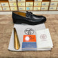 Hermes Black Silver Buckle Major Loafer