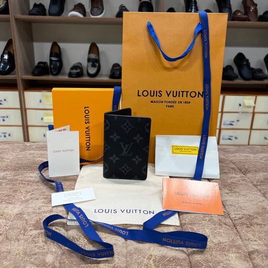 Louis Vuitton Grey Pocket Organizer Wallet