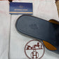 Hermes Men's Sandal Blue Texture