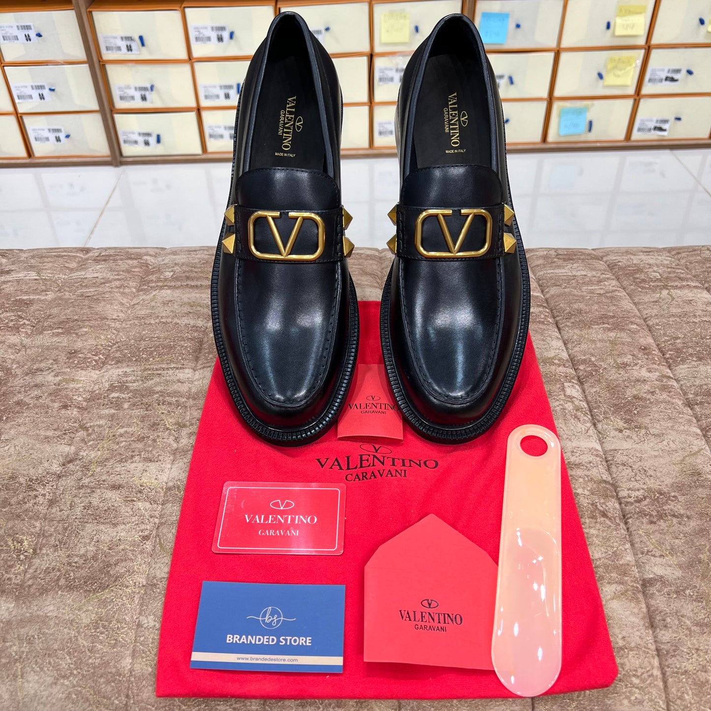 Valentino Garavani Stud Sign Major Loafer Black