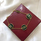 Valentino Gold Green Chain Bracelet