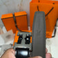 Hermes H Silver Buckle Belt Reversible Black/ Dark Brown