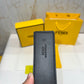 Fendi FF Silver Buckle Reversible Belt Black/Grey