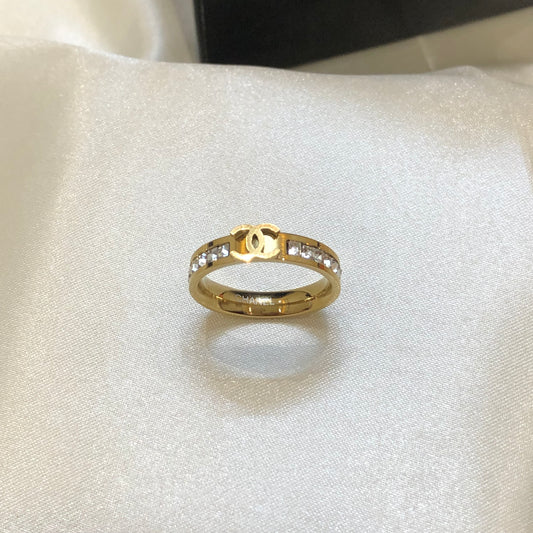 Chanel Logo Golden Ring