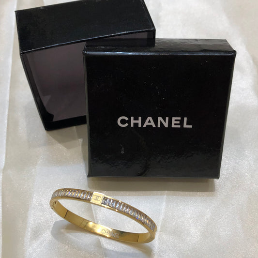 Chanel Mini Logo Golden Bracelet