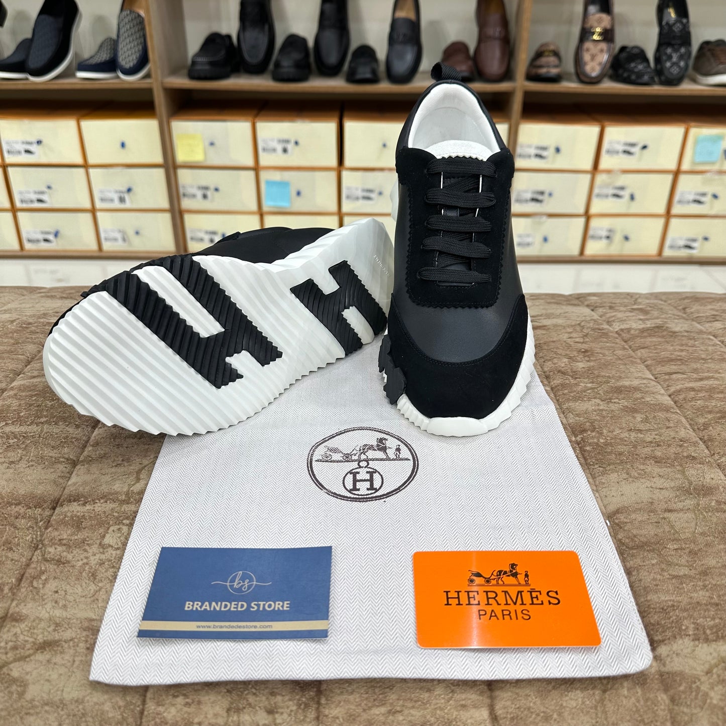 Hermes Bouncing Sneaker - Black
