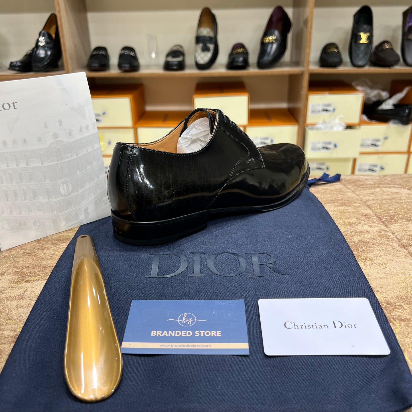 Dior Logo Printed Timeless Oxford Shoes