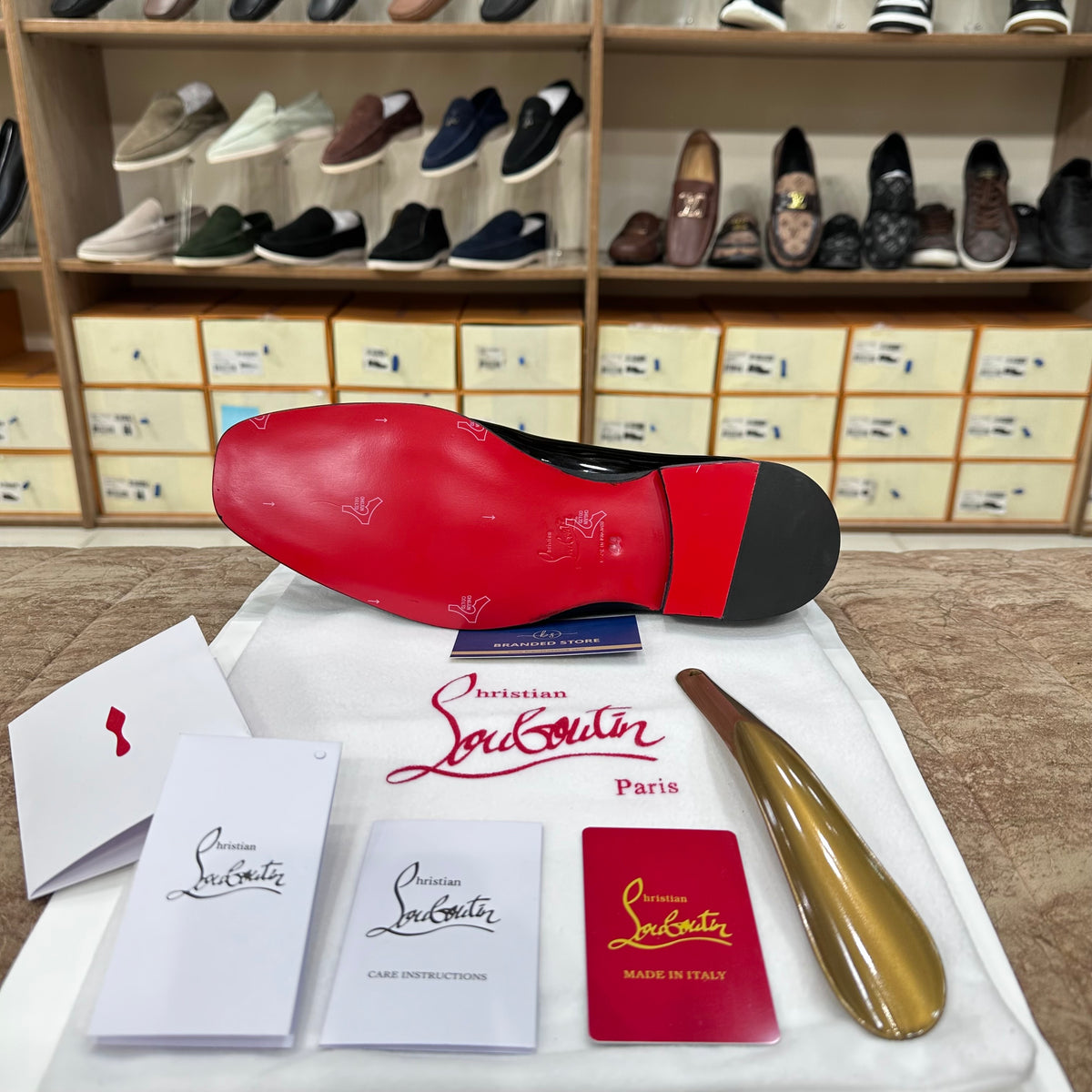 Christian Louboutin Chambeliss Patent Major Shoes