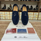 Loro Piana Summer Charms Walk Loafer Suede - Blue