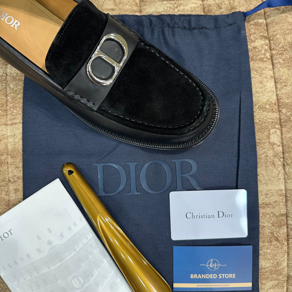 Dior - CD Logo Granville Loafer Black Suede Major