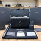 YSL Logo Black Shoulder Bag