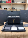 YSL Logo Black Shoulder Bag