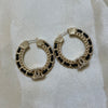 Chanel Black Golden Earrings
