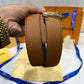 LV Golden Logo Reversible Belt Brown/Black