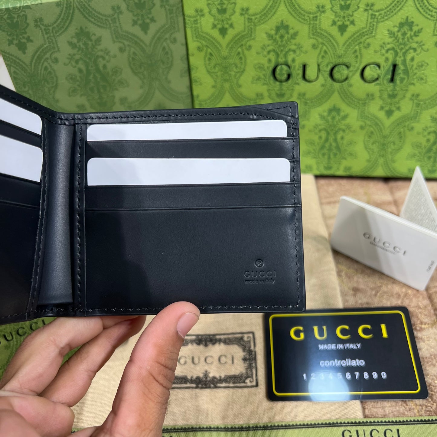 Gucci Snake Pattern Wallet