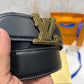 LV Golden LV Logo Reversible Belt Black/Brown