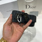 Dior Black DIOR Buckle Reversible Belt Black