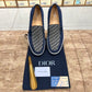 Dior Slip On Blue Pattern Suede Leather
