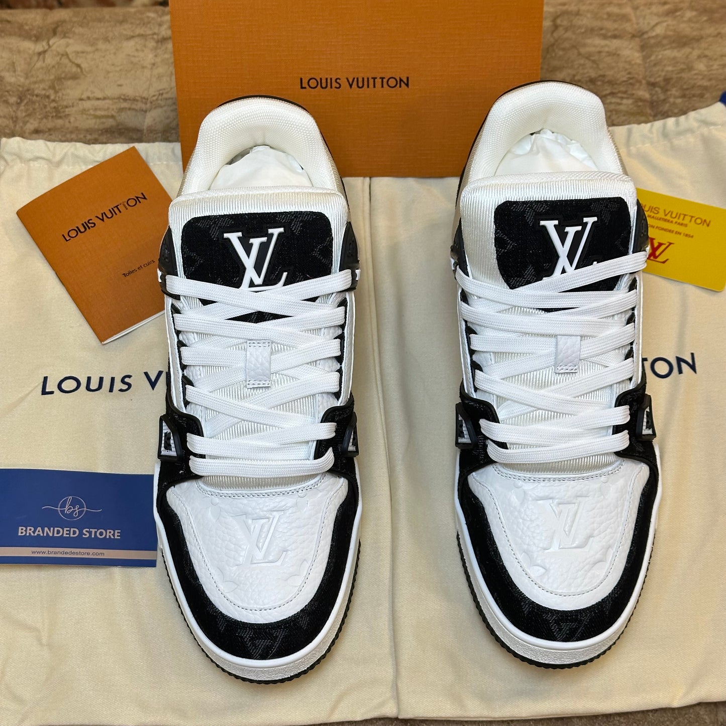 Louis Vuitton Trainer Sneaker - White Embossed