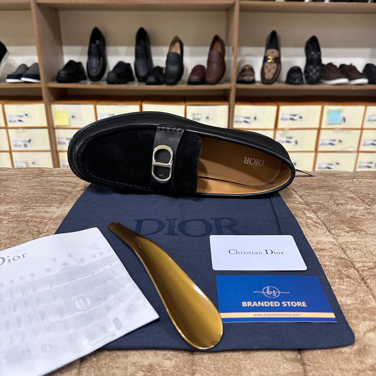 Dior - CD Logo Granville Loafer Black Suede Major