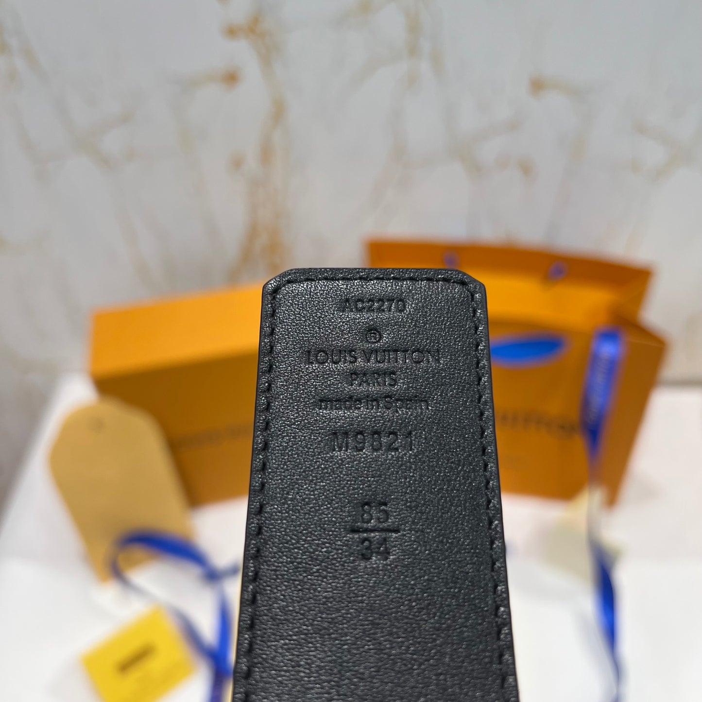 LV Double Logo Reversible Belt Brown / Black