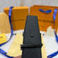 LV Black Line Logo Reversible Belt Black