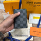 Louis Vuitton Grey Checked Pocket Organizer Wallet