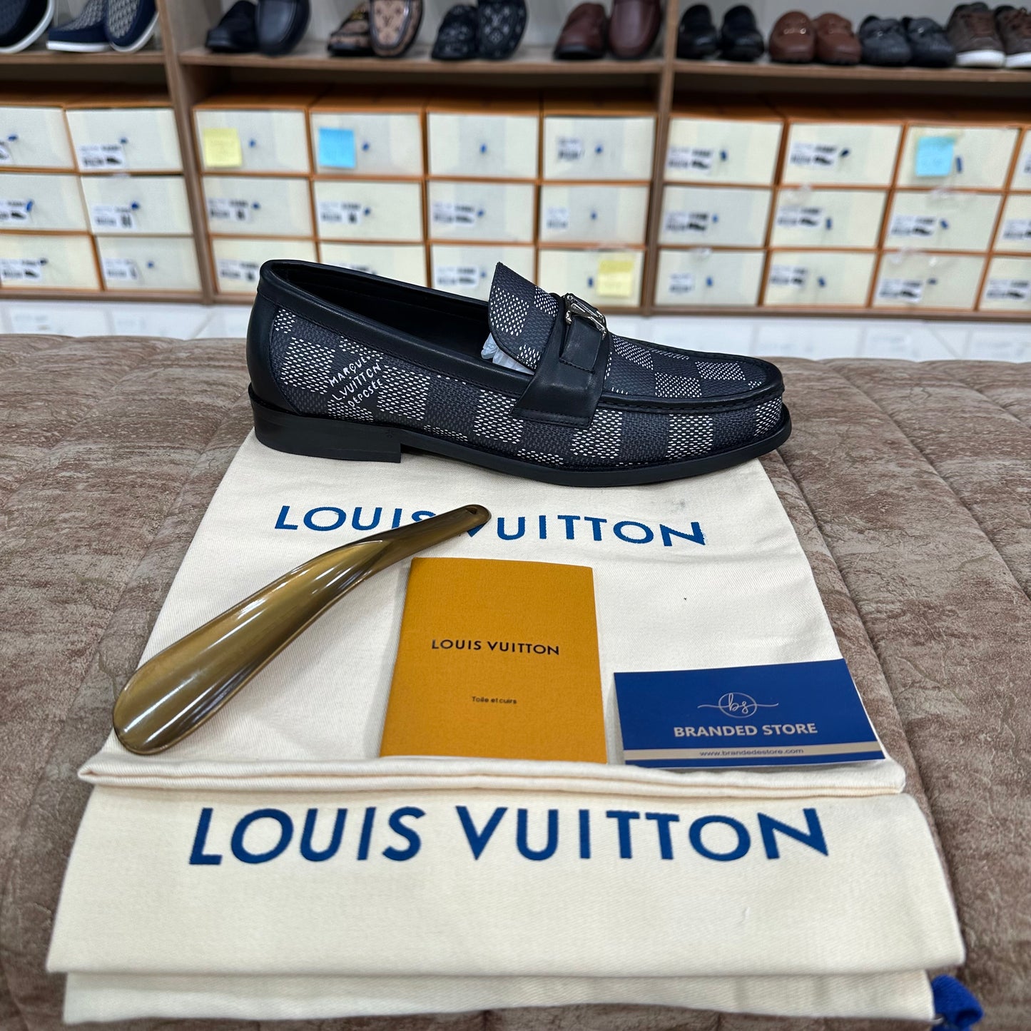 Louis Vuitton Damier Major Loafers Black