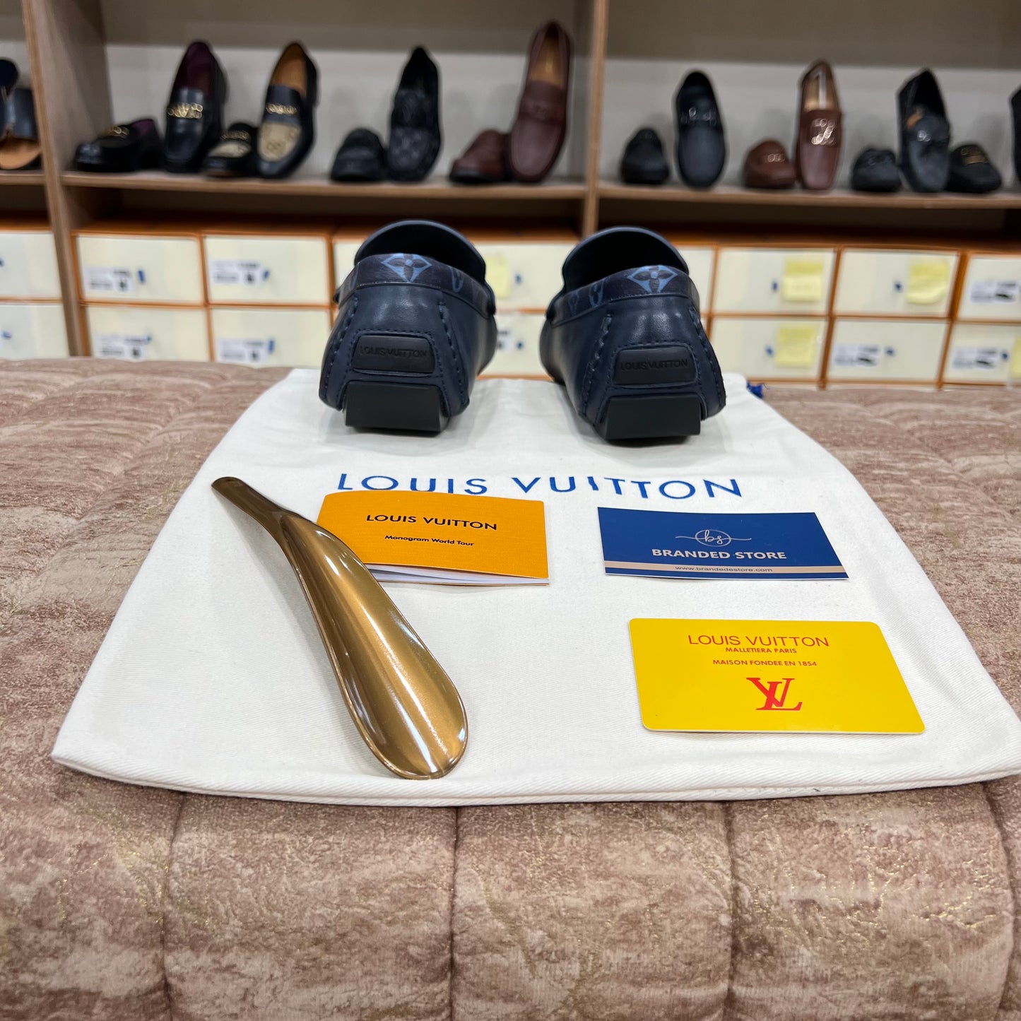 Louis Vuitton Blue Flower Normal Loafer