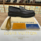 Louis Vuitton Black Embossed Grained Leather Chunky Major loafer