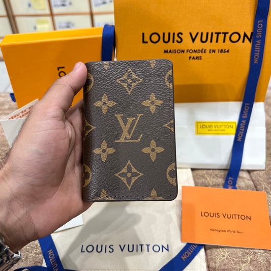 Louis Vuitton Brown Pattern Pocket Organizer Wallet