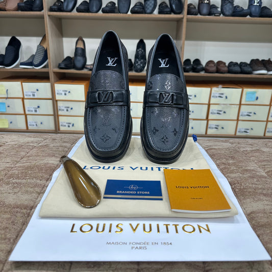 Louis Vuitton Black Shine Pro Major Loafer