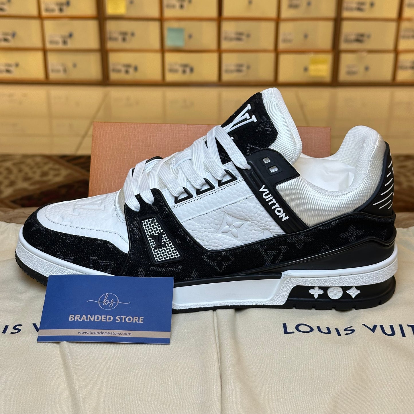 Louis Vuitton Trainer Sneaker - White Embossed