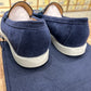 Dior Slip On Blue Pattern Suede Leather