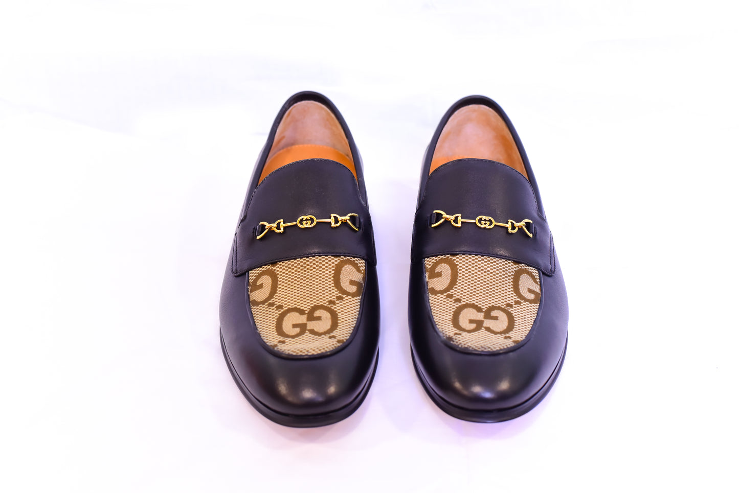 Gucci Brown Cloth Major Loafers