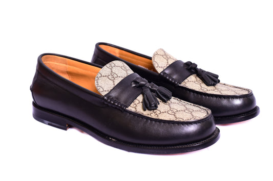 Gucci Brown Black Major Loafers