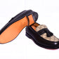 Gucci Brown Black Major Loafers