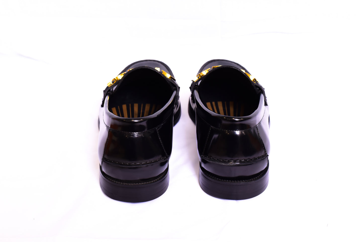 Gucci Golden Logo Black Major Loafers