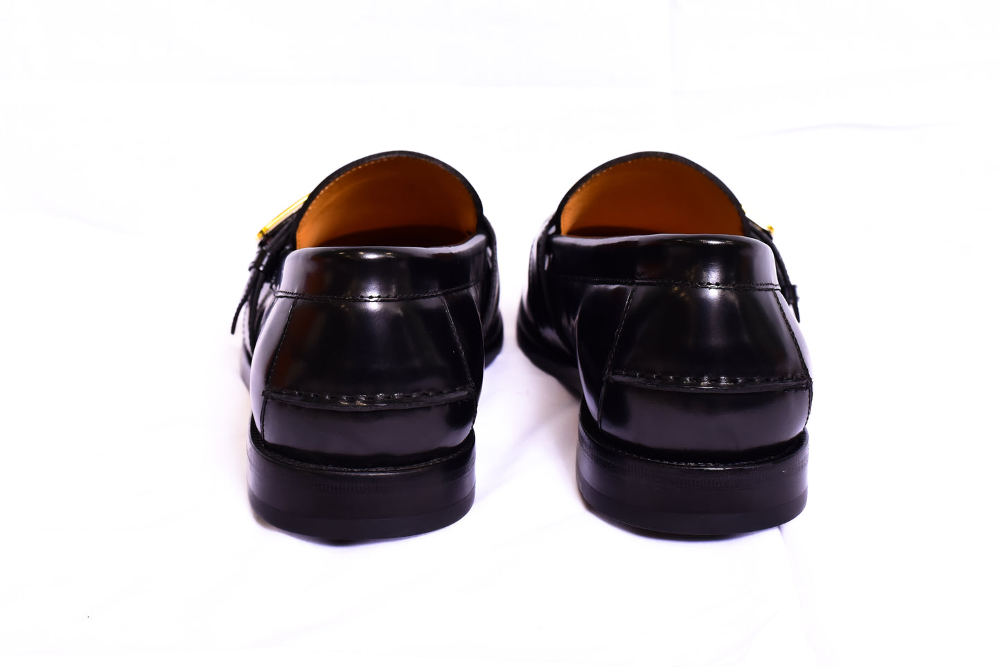 Gucci Side Buckle Black Major Loafers