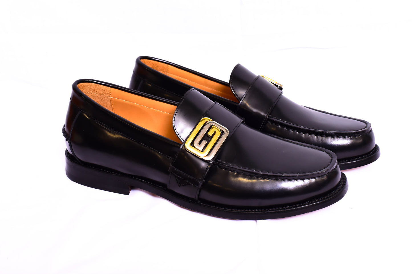 Gucci Side Buckle Black Major Loafers