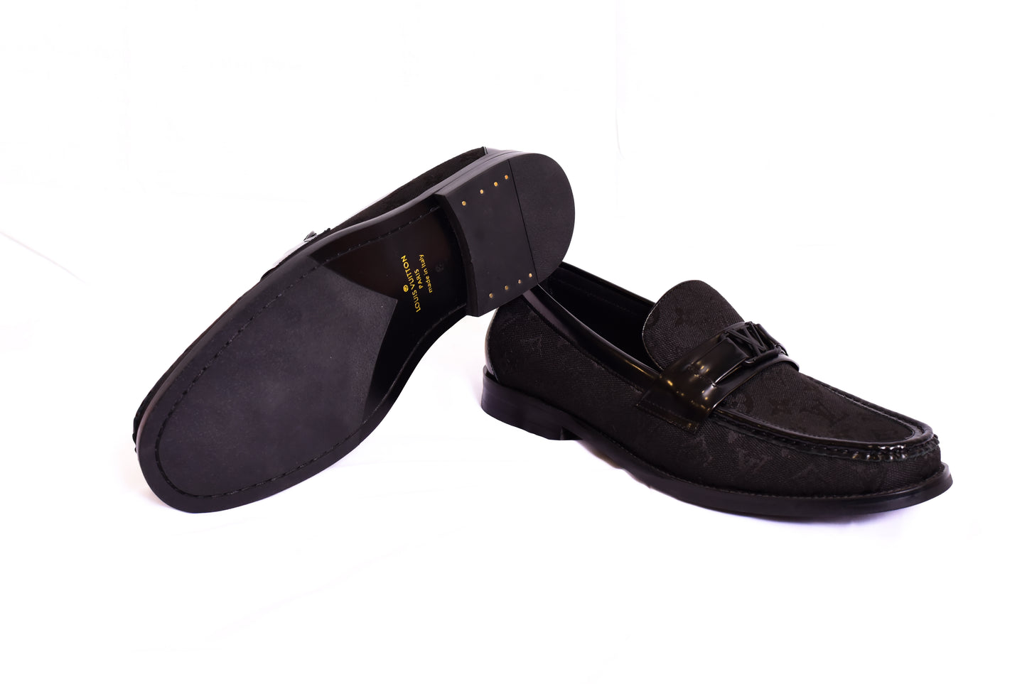 . Louis.Vuitton H Black Major Loafers