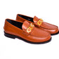 Gucci Brown Big Buckle Major Loafers