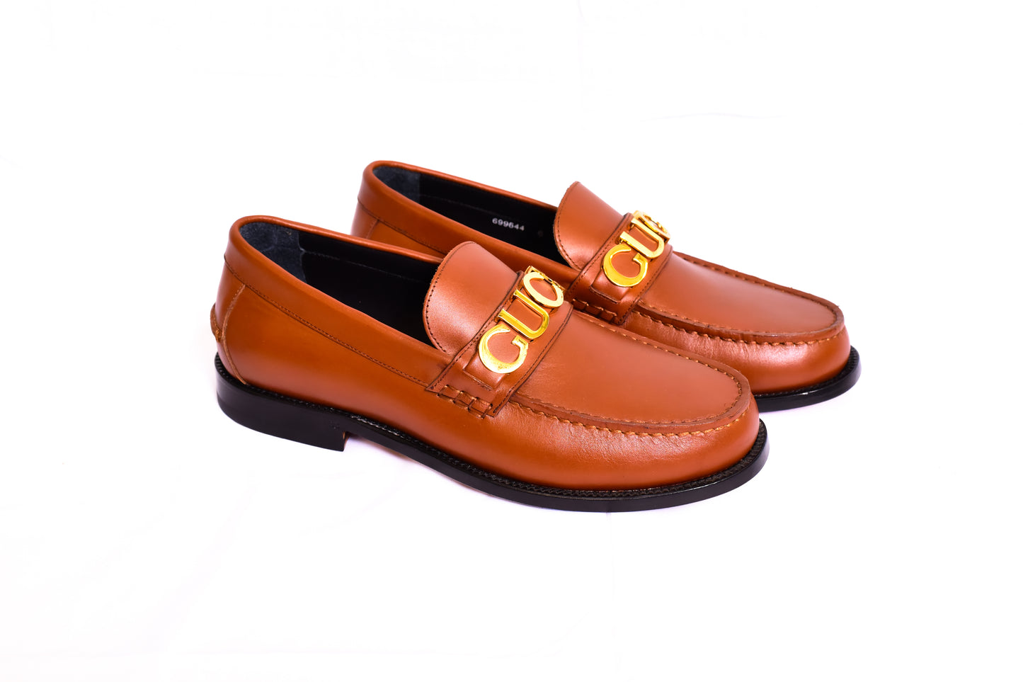 Gucci Brown Big Buckle Major Loafers