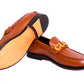 Gucci Brown Big Buckle Major Loafers