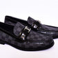 .Louis.Vuitton Grey Check Major Loafers