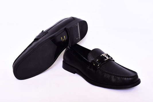 Louis.Vuitton Black Line Texture Major Loafers