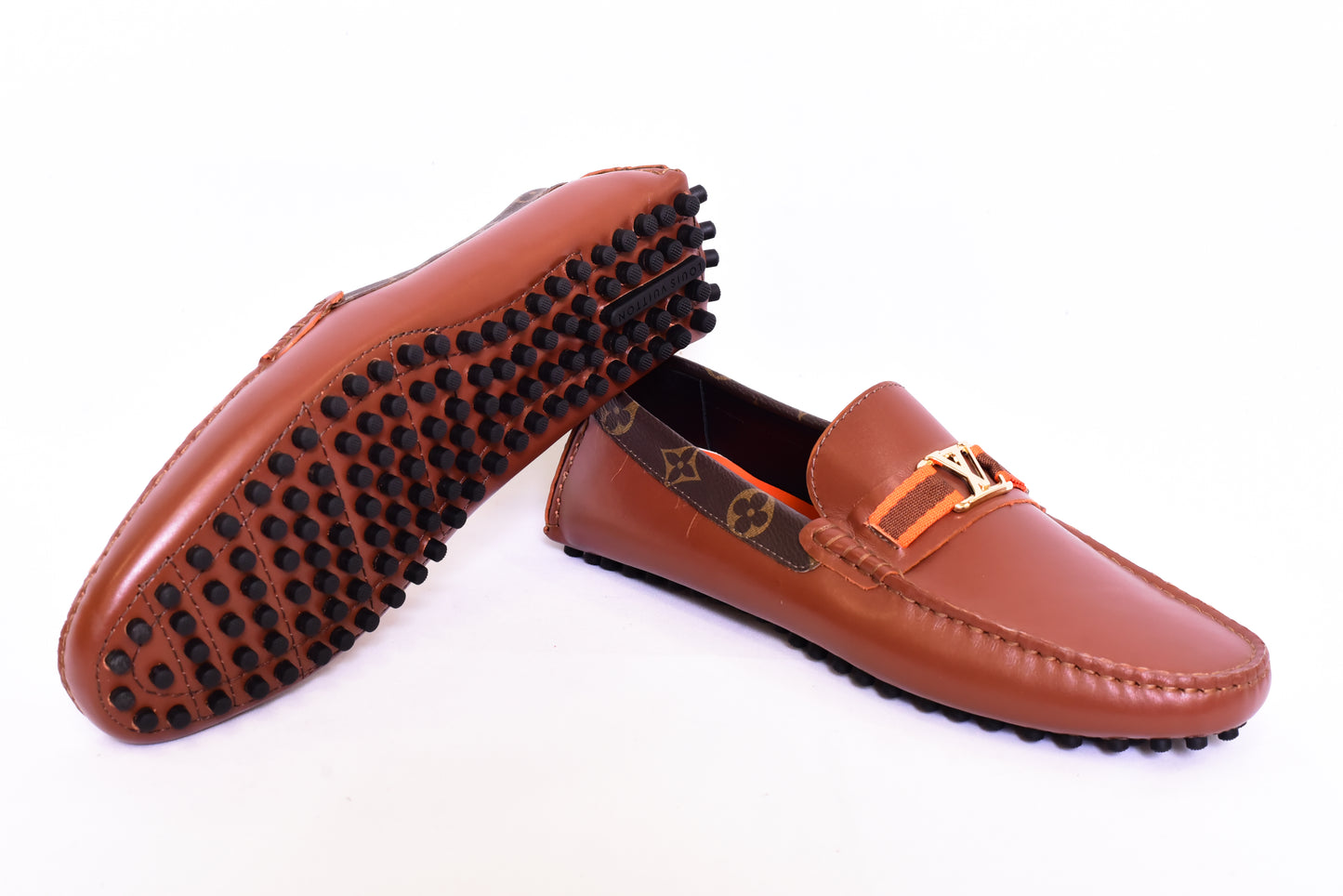 Louis.Vuitton Orange Line Normal Loafers