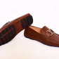 Louis.Vuitton Brown Logo Normal Loafers