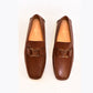 Louis.Vuitton Brown Logo Normal Loafers